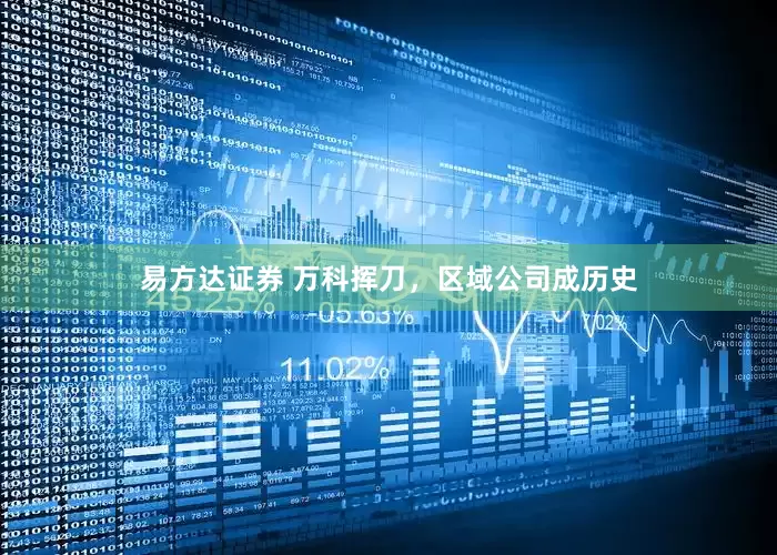 易方达证券 万科挥刀，区域公司成历史