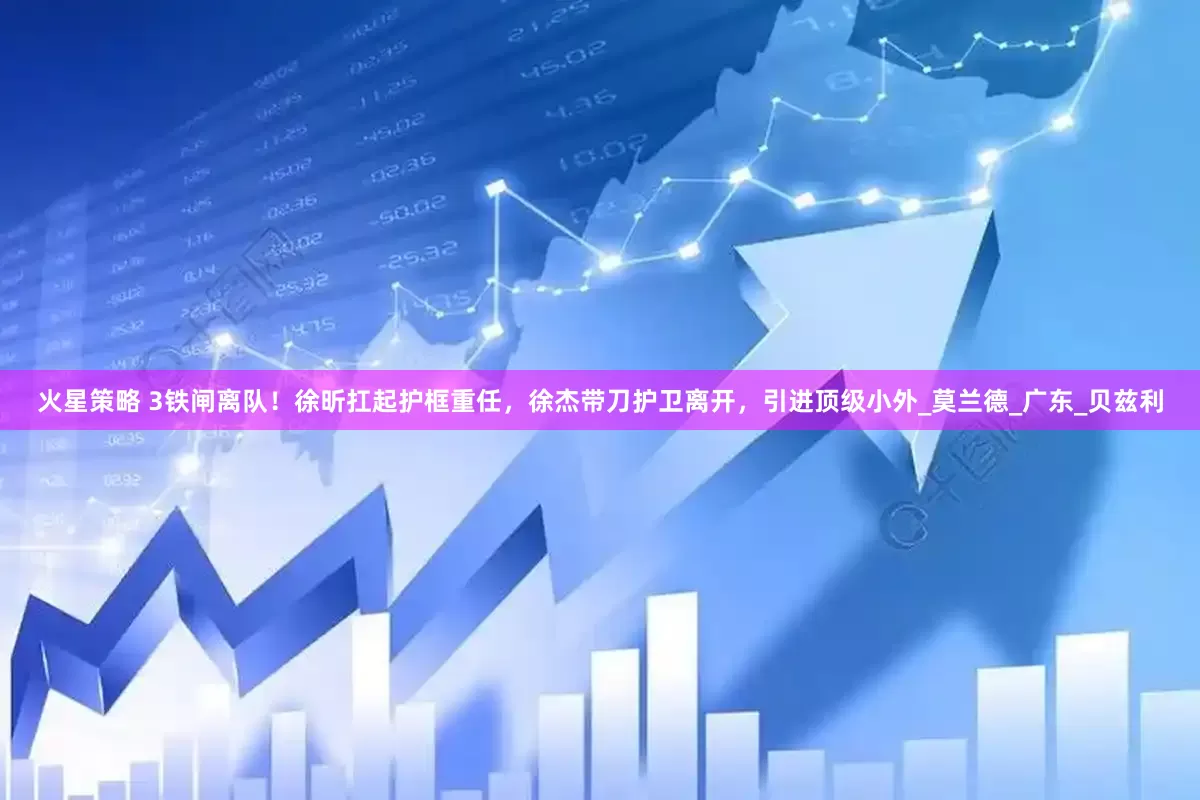 火星策略 3铁闸离队！徐昕扛起护框重任，徐杰带刀护卫离开，引进顶级小外_莫兰德_广东_贝兹利
